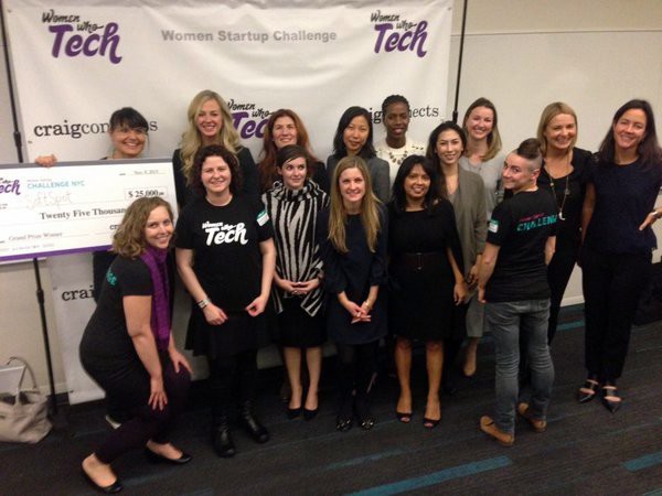 Women Startup Challenge finalists. Photo by Kristin Johnson ‏@KSuzJ