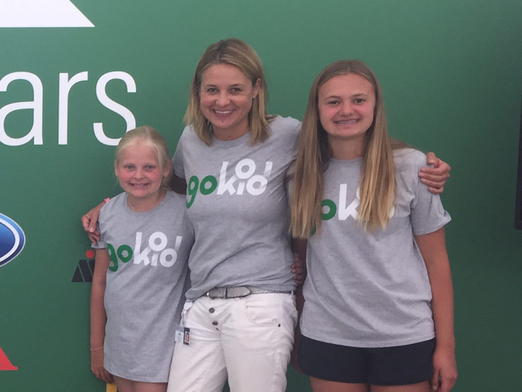 GoKid founder Stefanie Lemcke, with her 2 daughters.